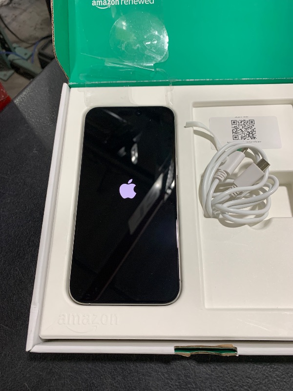 Photo 1 of Apple iPhone 15 Pro Max, 256GB, White Titanium - Unlocked (Renewed Premium)