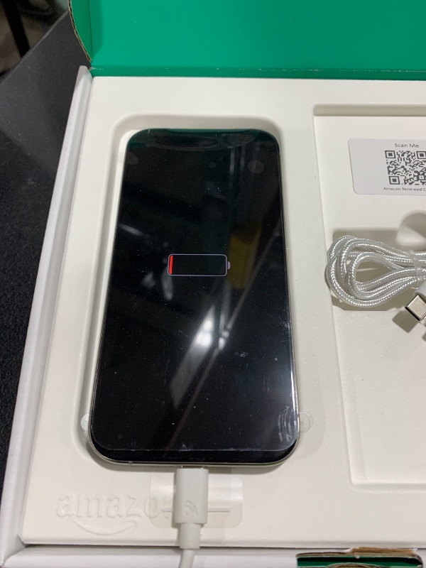 Photo 1 of Apple iPhone 15 Pro, 128GB, Natural Titanium - Unlocked (Renewed Premium)