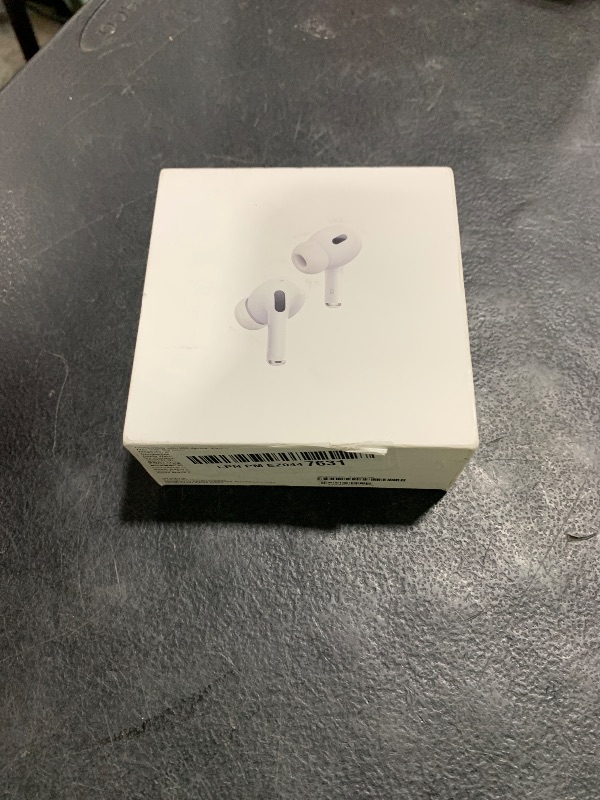 Photo 1 of Apple AirPods Pro 2 Wireless Earbuds, Active Noise Cancellation, Hearing Aid Feature, Bluetooth Headphones, Transparency, Personalized Spatial Audio, High-Fidelity Sound, H2 Chip, USB-C Charging