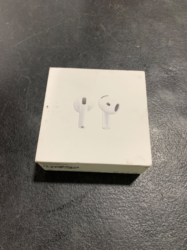 Photo 1 of Apple AirPods 4 Wireless Earbuds, Bluetooth Headphones, Personalized Spatial Audio, Sweat and Water Resistant, USB-C Charging Case, H2 Chip, Up to 30 Hours of Battery Life, Effortless Setup for iPhone