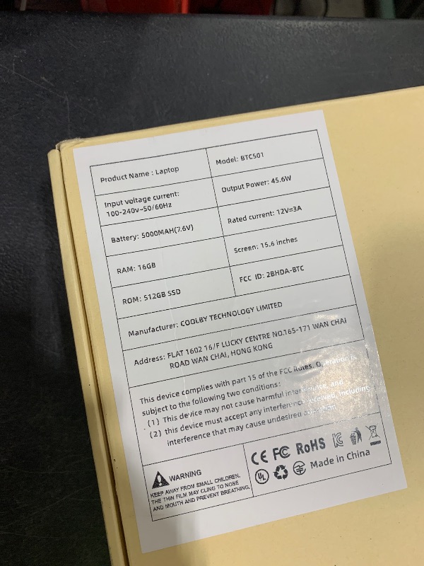 Photo 1 of UOWAMOU 15.6-inch Windows 11 Laptop, 16GB RAM, 512GB SSD, FHD IPS Display Laptop Computer, Intel N5095 Quad Core, 2.4/5G WiFi, BT4.2 Backlit and Fingerprint, Lightweight and Portable