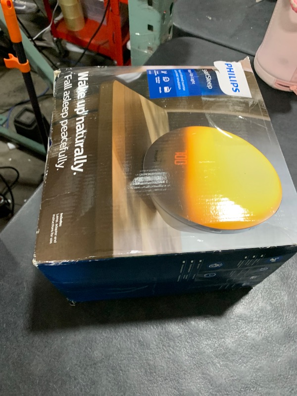 Photo 1 of Philips SmartSleep Wake-up Light, Colored Sunrise and Sunset Simulation, 5 Natural Sounds, FM Radio & Reading Lamp, Tap Snooze, HF3520/60