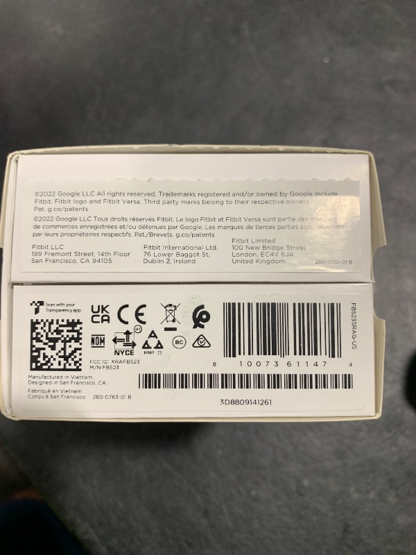 Photo 1 of Fitbit Versa 4 Fitness Smartwatch with Daily Readiness, GPS, 24/7 Heart Rate, 40+ Exercise Modes, Sleep Tracking and more, Waterfall Blue/Platinum, One Size (S & L Bands Included)