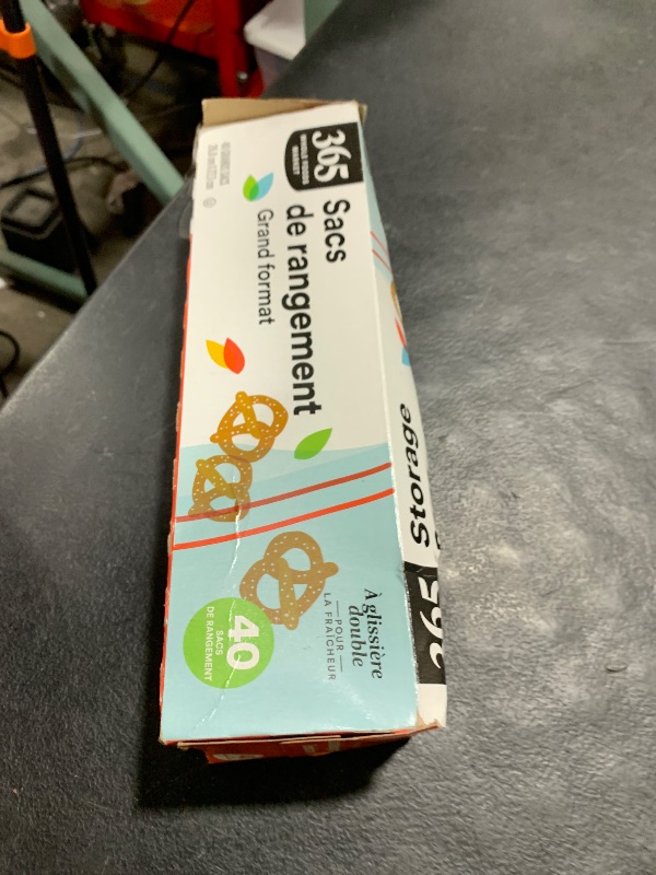 Photo 1 of 365 by Whole Foods Market, Gallon Size Storage Bags, Double Zipper, 40 Count