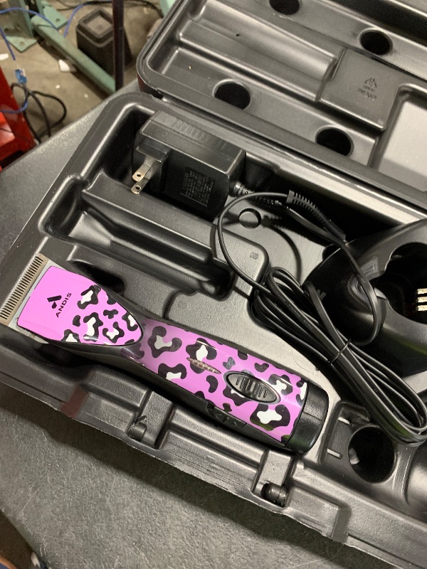 Photo 1 of Andis 561458 Pulse Zr II Gabriel Feitosa Edition 5-Speed Detachable Blade Clipper, Cordless Animal/Dog Grooming, Removable Lithium Ion Battery, LED Charge Light, Wild Colorway