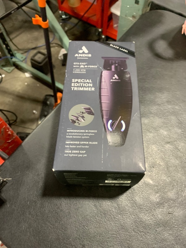 Photo 1 of Andis GTX-EXO Black Label Special Edition, Professional Lithium-ion Electric Beard & Hair Trimmer, M-Force Technology, Cordless, Included Charging Stand, Black