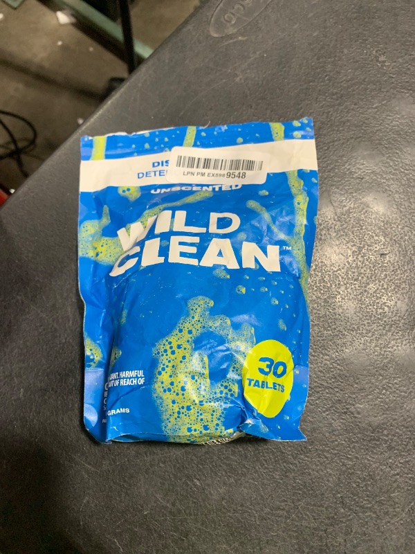 Photo 1 of Wild Clean | Dishwasher Detergent Tablets | Unscented Plastic-Free & Eco Friendly Alternative to Liquid Pods - Natural, Sustainable| 30 Pack