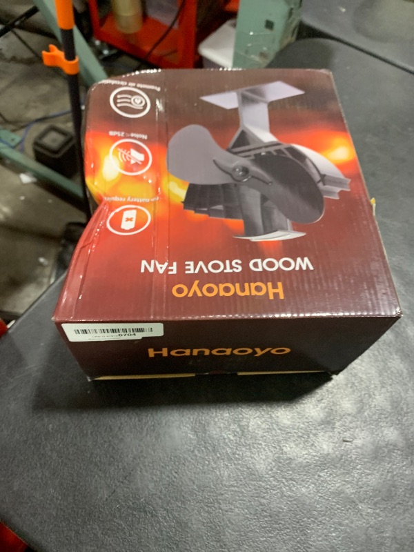 Photo 1 of Hanaoyo Upgraded Wood Stove Fan High Airflow, Large-Sized Heat Powered Stove Fan Non Electric Fireplace Fan, Stove Accessories, for Wood/Gas/Log Burner Stove/Fireplace