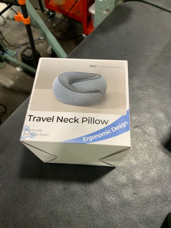 Photo 1 of Purroch Advanced Memory Foam Neck Travel Pillow, Neck Pillow Airplane with Eye Mask & Ear Plugs, Designed for The Comfort of Travel & Office, Travel Pillow for Plane, Car, Home, Work, Dark Grey