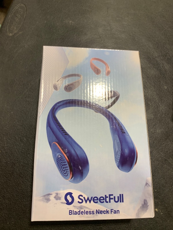 Photo 1 of SWEETFULL Portable Neck Fan 360° Cooling Bladeless Personal Fan | No Hair Twisting - 4000mAh USB Rechargeable Wearable Fan for Travel, Birthday Gifts for Men, Women, Mom, and Dad