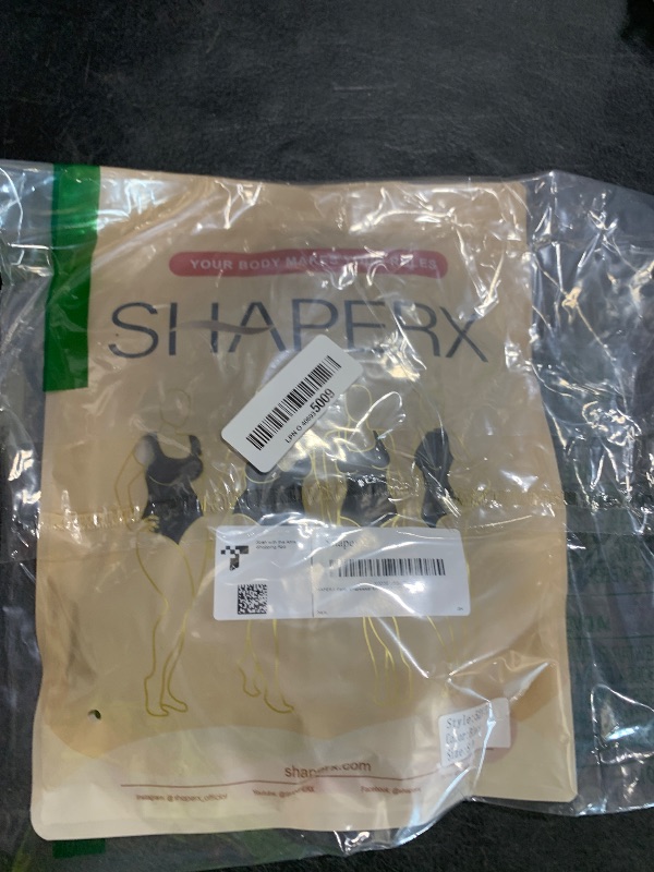 Photo 1 of SHAPERX Women's Shapewear Bodysuit Tummy Control Body Shaper Seamless Sculpting Snatched Waist Body Suit,SZ5215-Black-S/M(One piece)