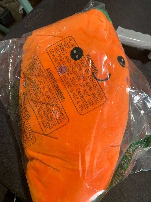 Photo 1 of ASkinds Cartoon Carrot Plush Toy - Cute Shape Pillow, Stuffed Soft Doll for Kids Girls