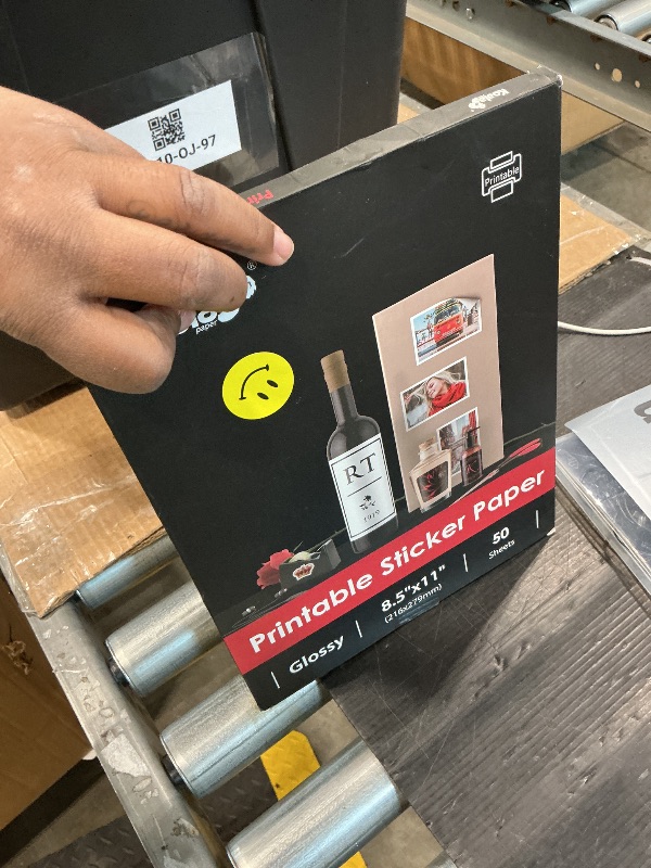 Photo 1 of (50 Sheets) Koala Glossy Sticker Paper for Inkjet Printer, Printable Sticker Paper White, 8.5x11 Inch Self-Adhesive Photo Sticker Printer Paper