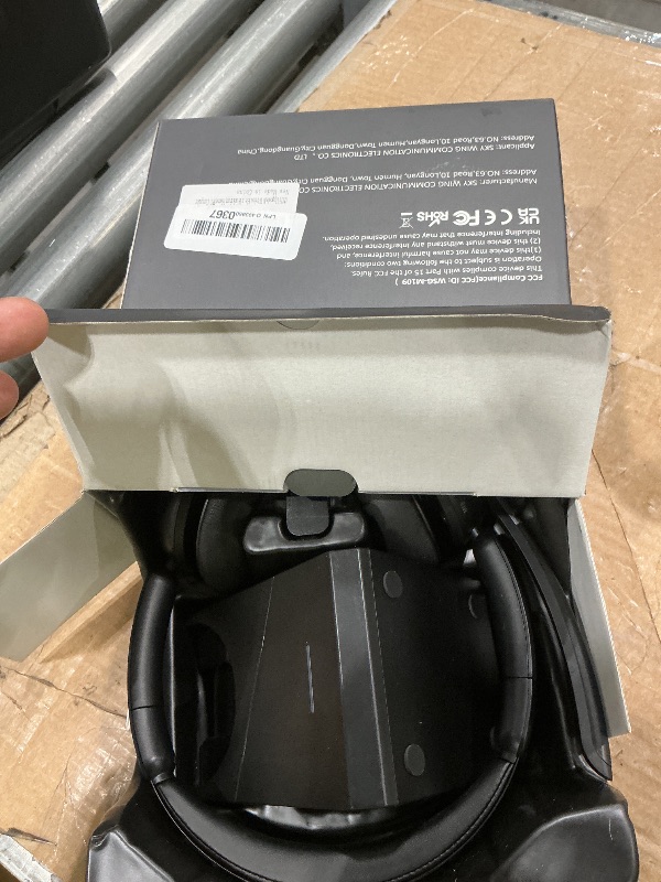 Photo 1 of (2025 Upgraded) Wireless Headset with Mic for Work, Bluetooth Headset with Noise Canceling Microphone with Dongle, Charging Base & Mic Mute, Wireless Headphones for Work from Home/PC/Computer