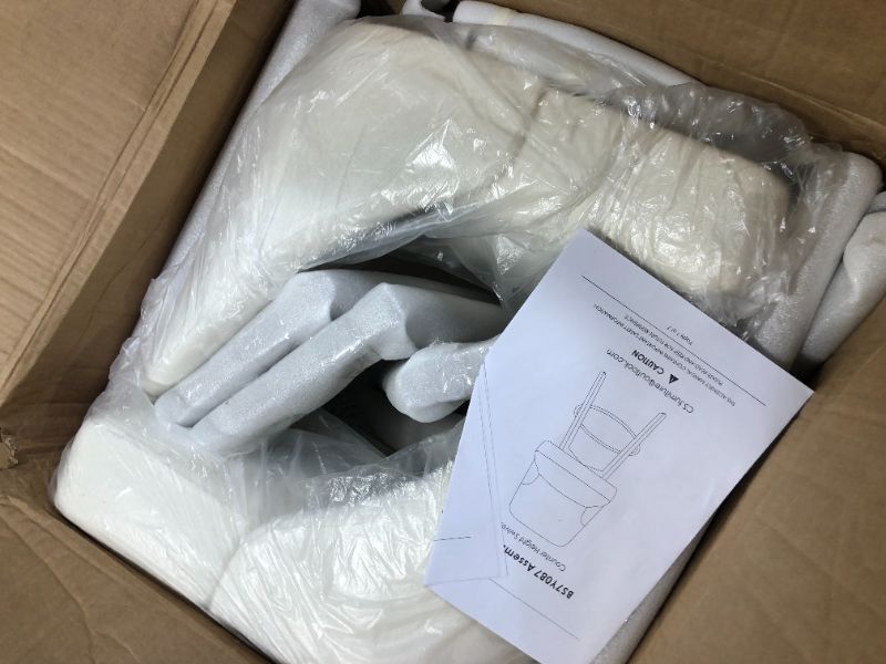 Photo 1 of **SELLING FOR PARTS**
4/11/2026 ***TWO CHAIRS*** Counter Height Bar Stools Set of 2, Modern Swivel Barstools with Back and Wood Legs, Fabric Upholstered Bar Chairs, 26" Seat Height Counter Stools for Kitchen Island,Ivory