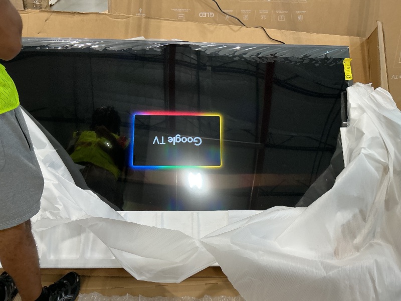 Photo 1 of ***FINAL SALE NO RETURN ***FOR PARTS *** TCL 85 Inch Class QM6K Series | Mini LED QLED 4K HDR | 85QM6K, 2025 Model | 120HZ-144HZ High Brightness Smart Google TV Dolby Atmos Onkyo Audio | Voice Remote Alexa Gaming Streaming Television