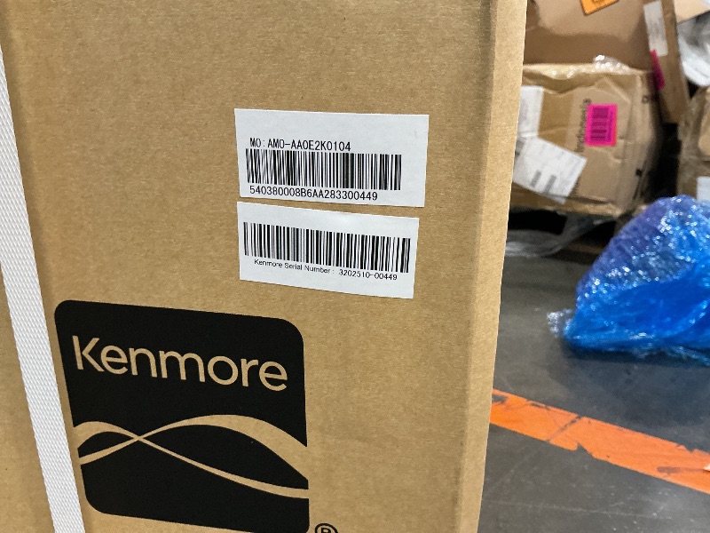 Photo 1 of ****** USED AS IS ALL SALES FINAL NO RETURNS******Kenmore 4.1 cu. ft. Top Load Washer with Triple Action Agitator for Tough Dirt & Stains - Reduce Laundry Time with Accela and Express Wash - LED - White BRAND NEW ITEM NEVER OPENED SECURITY STRAPS STILL ON