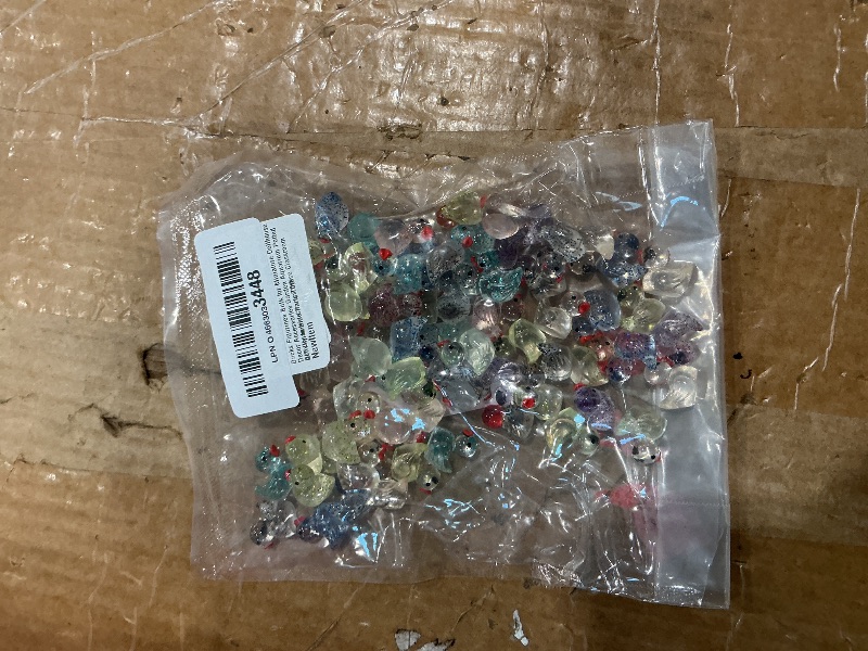 Photo 1 of *MISSING PARTS*
100Pcs Glitter Mini Resin Ducks, Colorful Tiny Ducks Figurines Bulk for Miniature Dollhouse Decor Accessories Garden Aquarium Potted DIY Ornament Charms Office Classroom Activity to Hide Party Toys