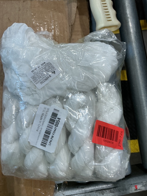 Photo 1 of 10 Pack White Cheesecloth Table Runner Gauze Rustic Sheer 35 x 70 inch White Cheese Cloth Table Runners for Wedding Party Bridal Shower Decor