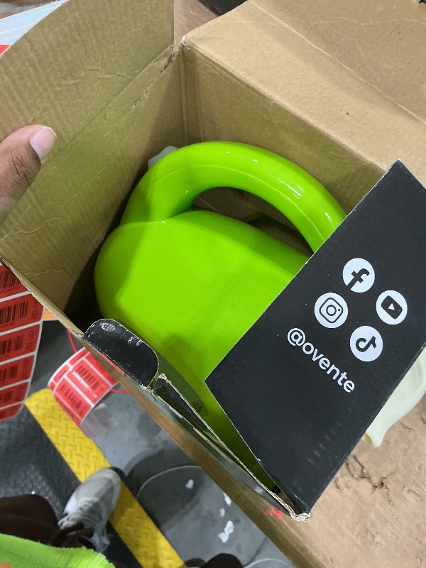 Photo 1 of ***MISSING BASE*** OVENTE Electric Kettle, 1.7L Fast Boiling Water Heater for Coffee or Tea, BPA Free with Water Level Gauge, Auto Shut-Off, Boil-Dry Protection, Indicator Light and Removable Filter, Green KP72G