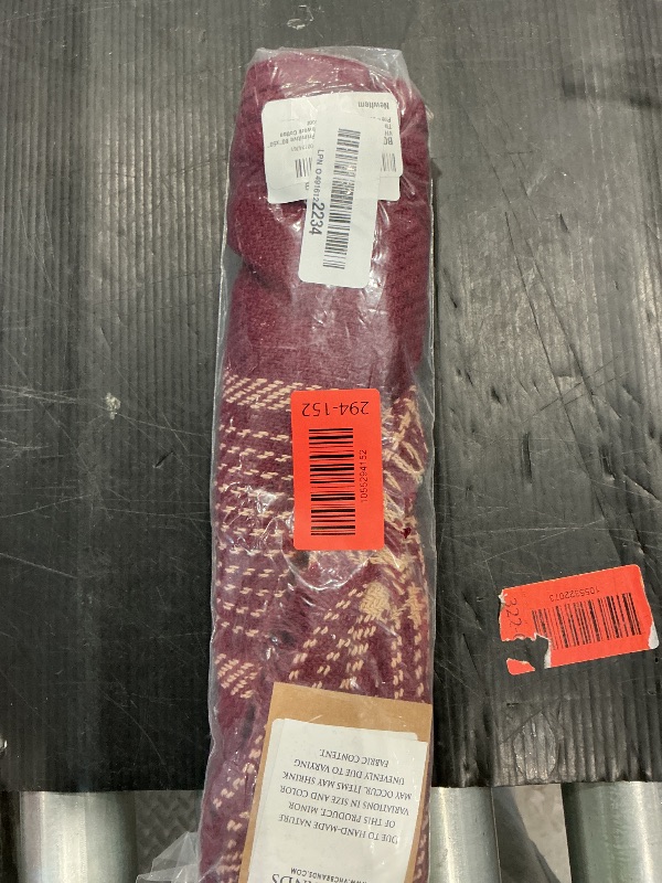 Photo 1 of *MINOR DAMAGE - USED*
VHC Brands Ninepatch Star Primitive 60"x50" Throw Red Rod Pocket Patchwork Cotton Pre-Washed Rectangle Decor