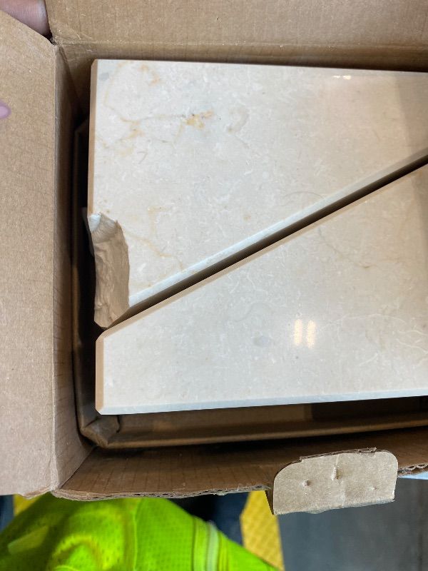Photo 1 of *MINOR DAMAGE - USED*
Koville Marble Bookends for Shelves, Large Bookends for Heavy Books, Non-Slip Heavy Duty Book Stopper for CD/Movies, Aesthetic Decorative Bookends for Shelves Table Home Decor(Beige)