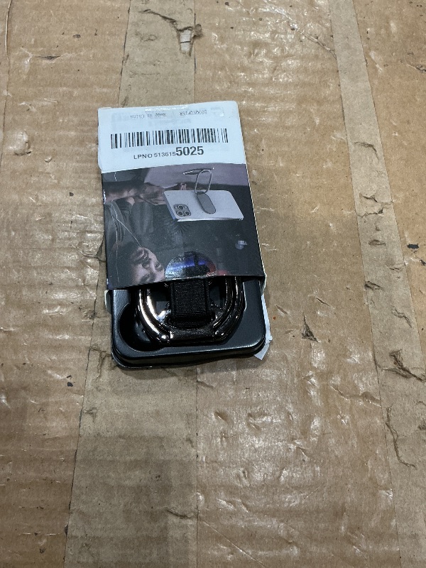 Photo 1 of [2025 New] Mindsky Phone Grip for Kickstand Compatible with Finger Loop, 3-in-1 Phone Ring Holder Strap for All Mobile Phones-Black (Ligament Type) (3 in 1 Phone Ring Holder) (3M Adhesive Phone Ring)