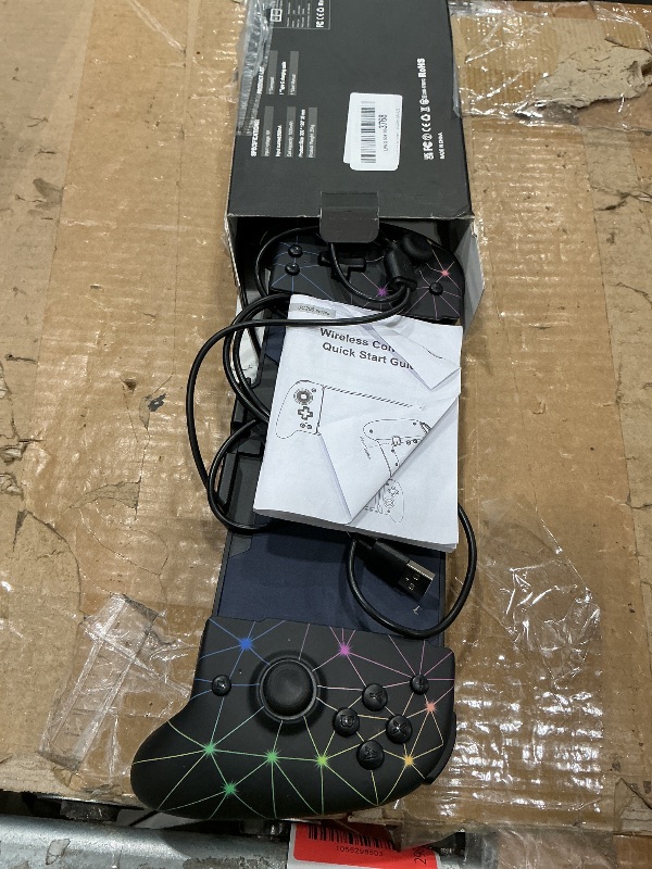 Photo 1 of *UNTESTED*
Spican Switch Controllers for Nintendo Switch/Switch OLED, Hall Effect Switch Wireless Pro Controller One-Piece Joypad, Full-Size Handheld Mode Gamepad with RGB Lights/Battery/Turbo/Macro/4 Game Slot