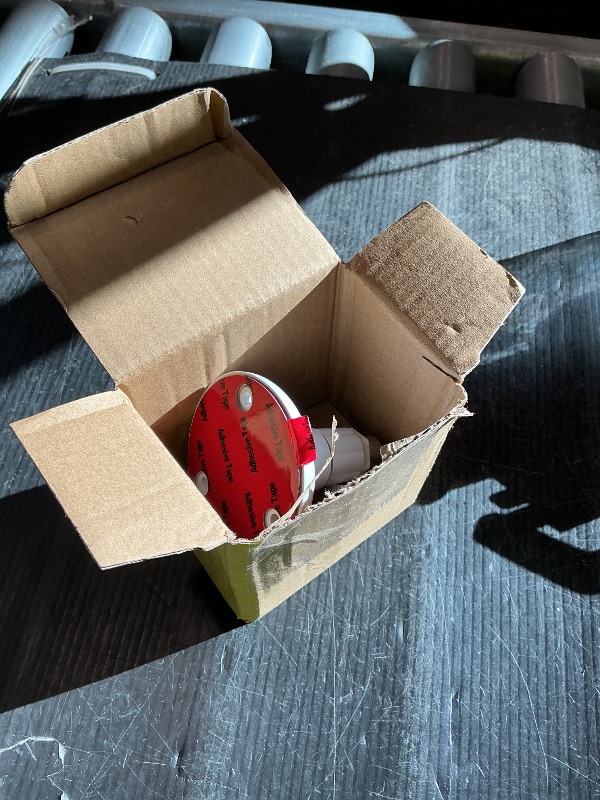 Photo 1 of 1 Pack Adhesive Ring Camera Mount Stick Up Mount Holder Compatible with Outdoor Security 360° Adjustable Security Mounting Bracket Camera Not Included (White)