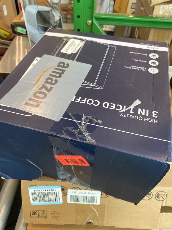 Photo 1 of **MAJOR DAMAGE**
SHARDOR Single Serve Coffee Maker Upgrade, Hot & Iced Coffee Machine for K Cup and Grounds, 6 to 14 oz Brew Sizes, 50 oz Removable Water Tank, Bold Brew Setting, Pod Maker with Reusable Filter, Black