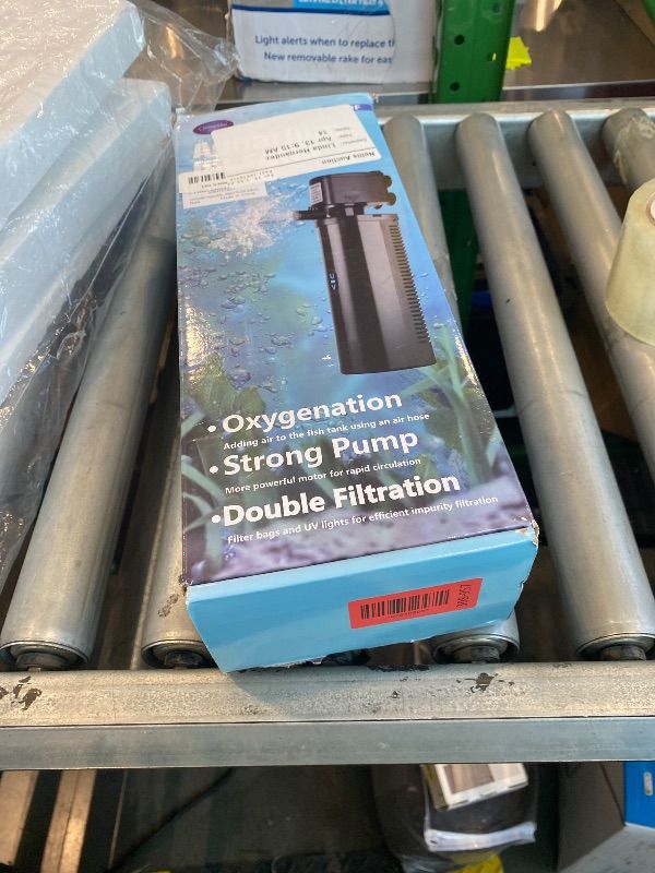 Photo 1 of *UNTESTED*
600GPH UV Aquarium Filter for 75-300 Gal Tank, Large Fish Turtle Tank Green Water Clean Machine Submersible Canister Filter Powerful Pump Pond Filter for Saltwater Freshwater Crystal Green Killing