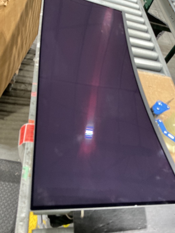 Photo 1 of ****AS IS ALL SALES FINAL NO RETURNS ***** MAG 341CQP QD-OLED, 34 Curved OLED Gaming Monitor, 3440 x 1440 (UWQHD), 0.03ms Response time, 175Hz, True Black HDR 400, HDMI, DP Port, USB Type C, Tilt, Height, Black