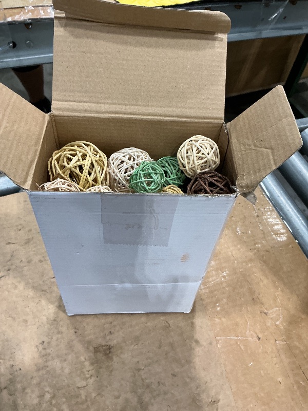 Photo 1 of *MISSING PARTS*
Patelai 36 Pcs Wicker Rattan Balls Decorative Balls for Vase Centerpiece Bowls Orbs Filler for Home Decor,4 Sizes(Vivid Color)