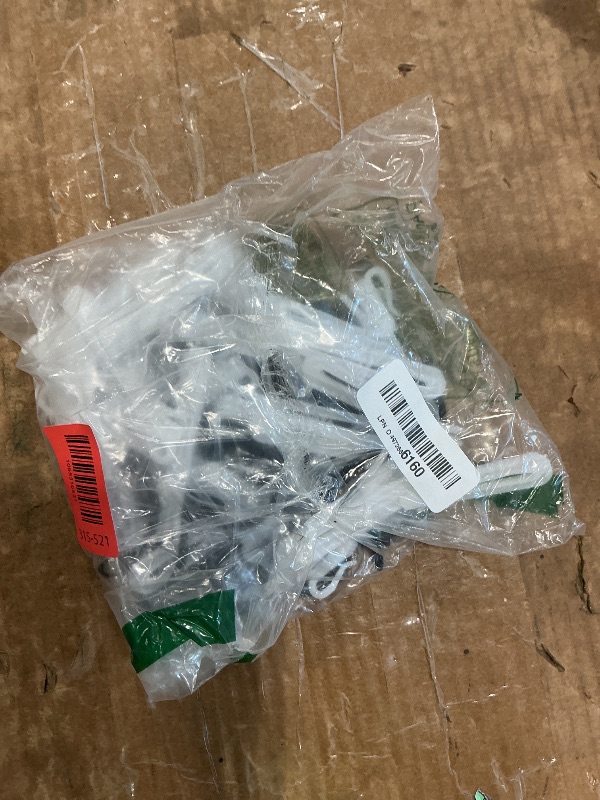 Photo 1 of 1.25 Inch Curtain Rings with Hooks, 30 Pack Black Metal Drapery Rings with Pins Hooks for Window Door Bathroom Shower Curtain