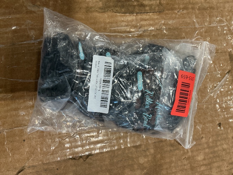 View 2 of #12 Black Tattoo Rubber Bands for Tattoo Machines Tattooing Gun in Fresh Sealed Bag (0.25, Pounds) - 1000 Count
