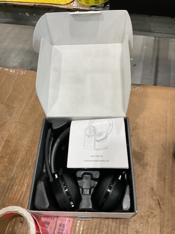 Photo 1 of (Upgraded Version) Wireless Headset, Bluetooth Headset with Noise Cancelling Microphone, Best Headphones with Mic Mute & USB Dongle for PC/Computer/Laptop/Cell Phones/Remote Work/Call Center