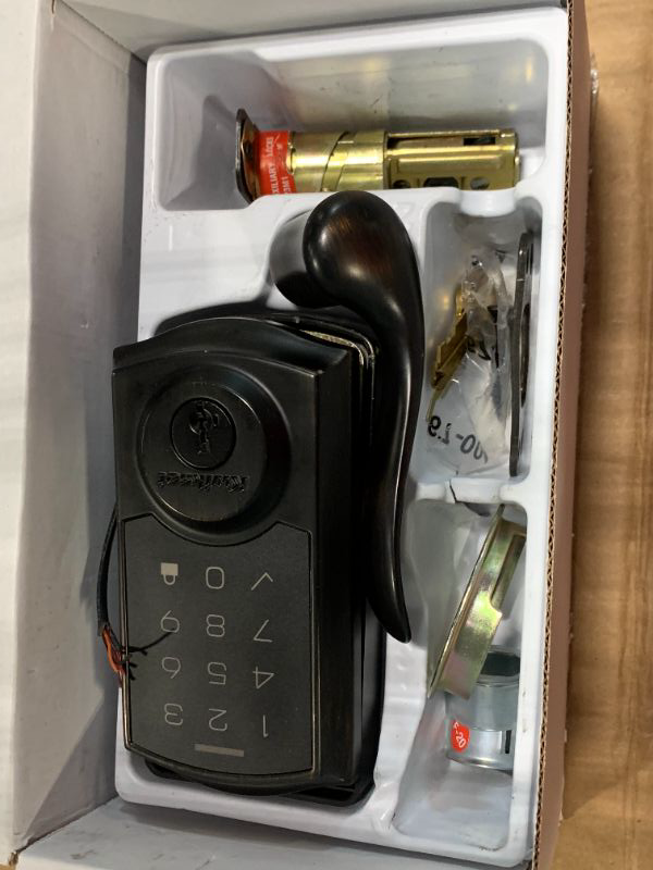 Photo 1 of *** SOLD FOR PARTS - FINAL SALE *** Kwikset SmartCode 270 Keyless Entry Electronic Touchpad Deadbolt Door Lock with Auto-Lock, Custom User Codes, Advanced Security in Matte Black Traditional