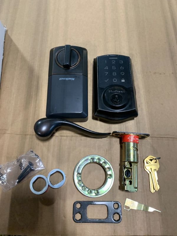 Photo 1 of *** SOLD FOR PARTS - FINAL SALE *** Kwikset SmartCode 270 Keyless Entry Electronic Touchpad Deadbolt Door Lock with Auto-Lock, Custom User Codes, Advanced Security in Matte Black Traditional