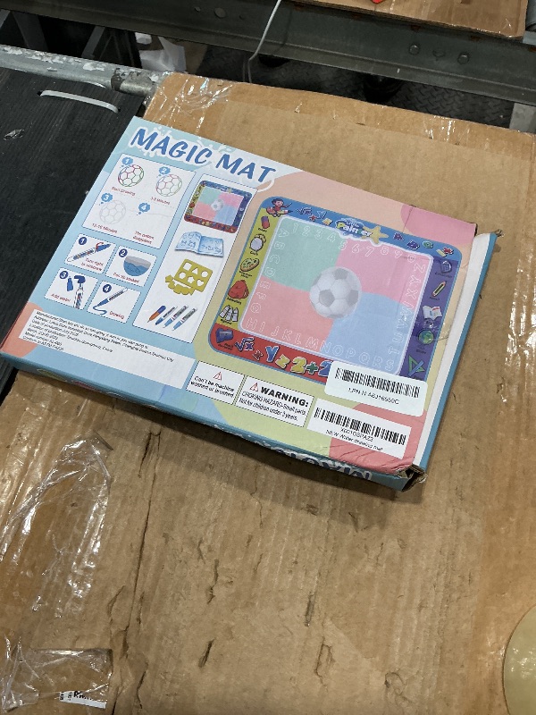 Photo 1 of *MISSING PARTS UNKNOWN*
Alago Aqua Coloring Mat,Kids Toys Large Water Painting Mat,Toddlers Doodle Pad with 4 Colors,Gifts for Girls Boys Age 3 4 5+ Years Old,4 Pens,Drawing Molds and Booklet Included