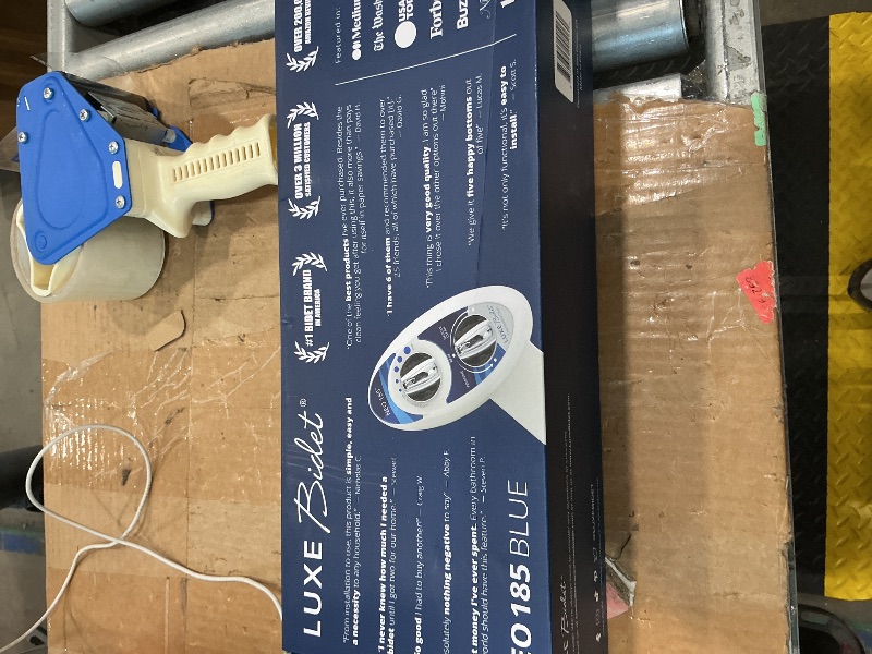 Photo 1 of *MINOR DAMAGE - USED*
LUXE Bidet NEO 185 - Dual Nozzle, Self-Cleaning, Non-Electric Bidet Attachment for Toilet Seat, Adjustable Water Pressure, Rear & Feminine Wash (Blue)