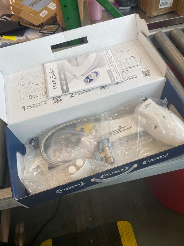 Photo 1 of *MINOR DAMAGE - USED*
LUXE Bidet NEO 185 - Dual Nozzle, Self-Cleaning, Non-Electric Bidet Attachment for Toilet Seat, Adjustable Water Pressure, Rear & Feminine Wash (Blue)