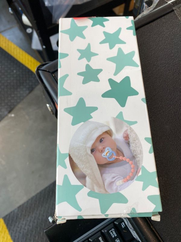 Photo 1 of *PARTIAL SET - ONLY the blue*
MINMUNJIU Silicone Pacifier Clips for Boys, 4 Pack One Piece Soft Flexible Pacifier Holder Clip Binky Clips for Boys