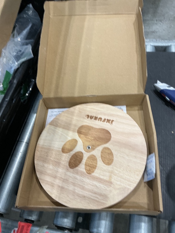 Photo 1 of ***JUST BASE*** JXFUKAL Interactive cat Toy, Automatic Cat Wand Toy with Stable Wooden Base, 2 PCS Detachable Cat Teaser, 5PCS Refills Replacement & Hanging Elastic String, Kitty Kitten Toys Feather Spring Bird Toy