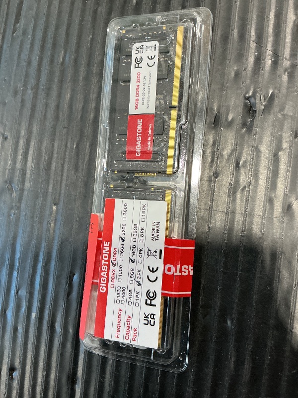 Photo 1 of ?DDR4 RAM Laptop Only? GIGASTONE 32GB Kit (2x16GB) DDR4 3200MHz (2933MHz or 2666MHz) PC4-25600 (PC4-23400, 21300) CL22 1.2V SODIMM 260 Pin Unbuffered Non ECC High Performance Notebook Memory Upgrade