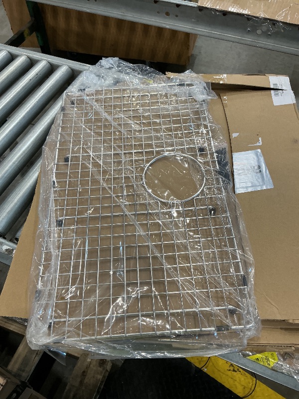 Photo 1 of Serene Valley Sink Bottom Grid 25" X 14-7/16", Rear Drain with Corner Radius 3/8", Sink Protector NDG2515R