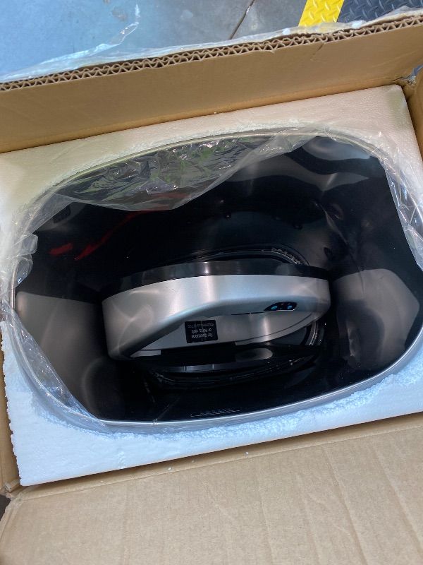 Photo 1 of *MISSING PARTS - see clerk notes*
iTouchless 13 Gallon Oval Touchless Sensor Trash Can with Odor Filter, Fingerprint-Proof Stainless Steel, 50L Automatic Kitchen Garbage Bin, Smart Hands-Free Motion Lid, Quiet Soft-Close