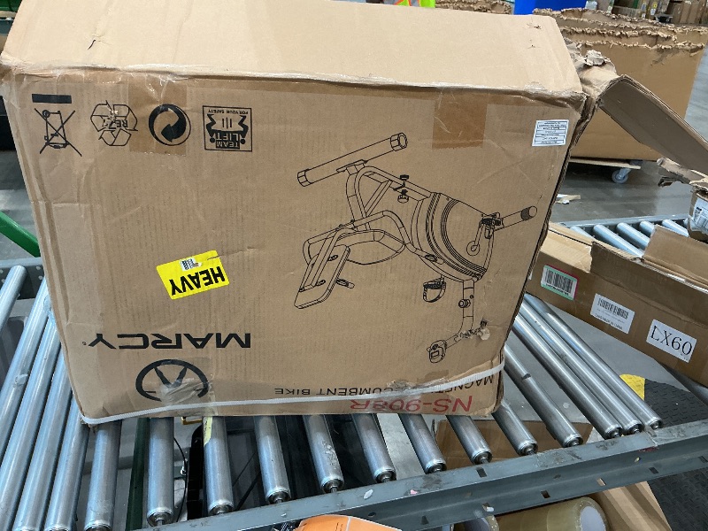 Photo 1 of *MISSING PARTS*
Marcy Recumbent Exercise Bike with Magnetic Resistance and Pulse Sensor NS-908R White 30.50 x 11.50 x 21.50 inches