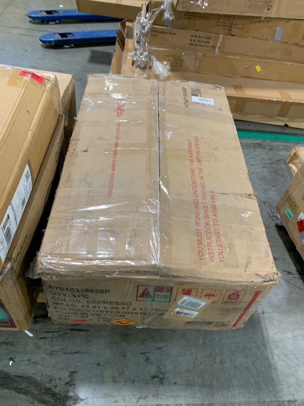 Photo 1 of ***Missing Hardware***Merax 39" Make Up Vanity Desk with Touch Screen Lighted Mirror and Storage Drawer, Rubber Wood Girls Makeup Dresser Table for Bedroom, Dressing Room