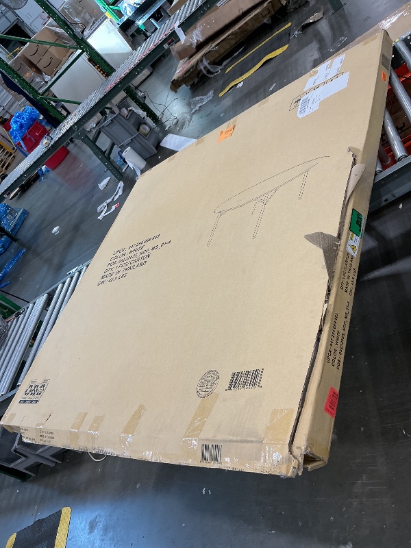 Photo 1 of **Not foldable**
Flash Furniture 5' Round All-Occasion Plastic Folding Event Table for Parties and Trade Shows, Folding Banquet Table for Indoor/Outdoor Events, White