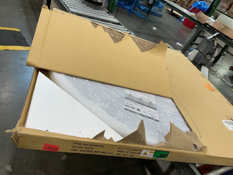 Photo 1 of **Not foldable**
Flash Furniture 5' Round All-Occasion Plastic Folding Event Table for Parties and Trade Shows, Folding Banquet Table for Indoor/Outdoor Events, White